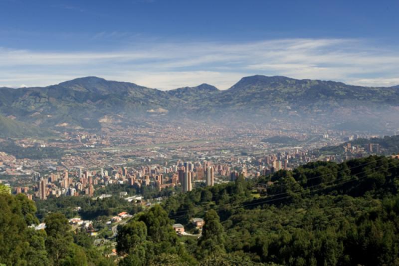 Panoramica de la Ciudad de Medellin, Antioquia, Co...