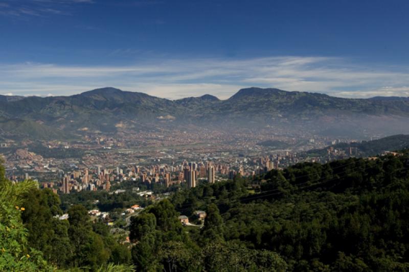 Panoramica de la Ciudad de Medellin, Antioquia, Co...