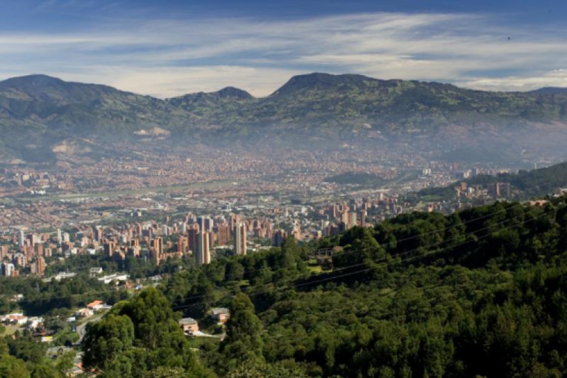 Panoramica de la Ciudad de Medellin, Antioquia, Co...