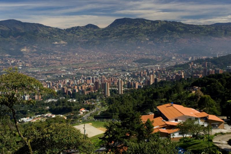 Panoramica de la Ciudad de Medellin, Antioquia, Co...