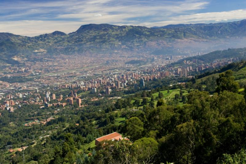 Panoramica de la Ciudad de Medellin, Antioquia, Co...