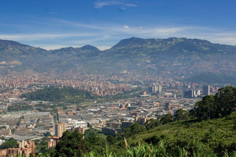 Panoramica de la Ciudad de Medellin, Antioquia, Co...