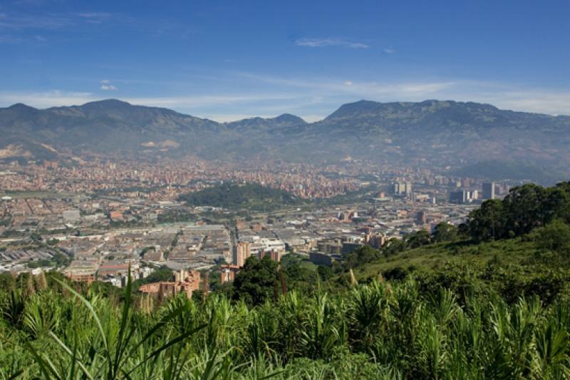 Panoramica de la Ciudad de Medellin, Antioquia, Co...