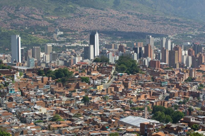 Panoramica de la Ciudad de Medellin, Antioquia, Co...