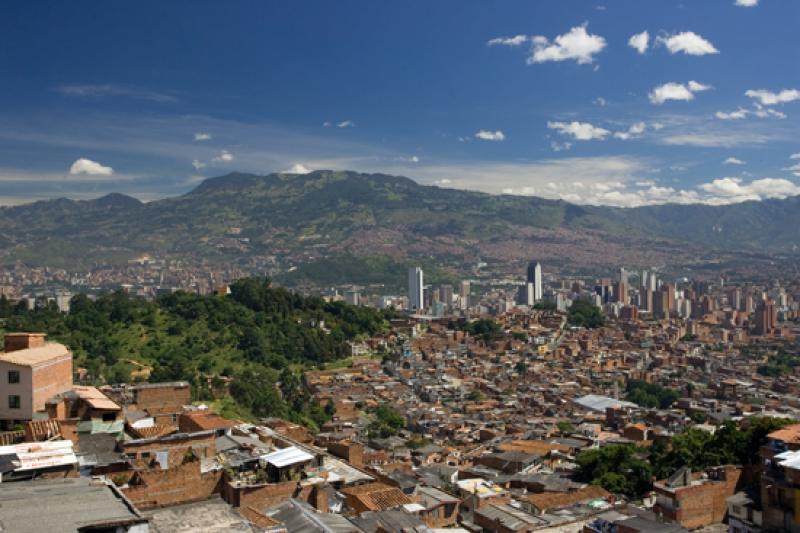 Panoramica de la Ciudad de Medellin, Antioquia, Co...