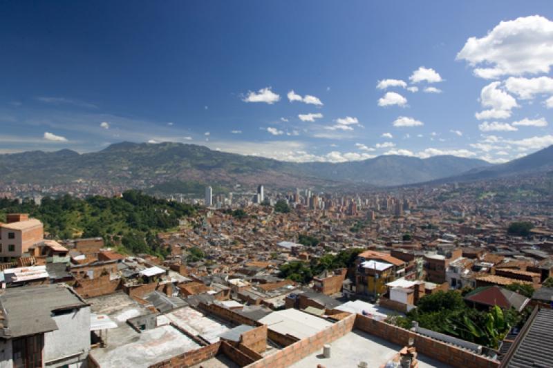 Panoramica de la Ciudad de Medellin, Antioquia, Co...