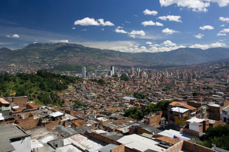 Panoramica de la Ciudad de Medellin, Antioquia, Co...