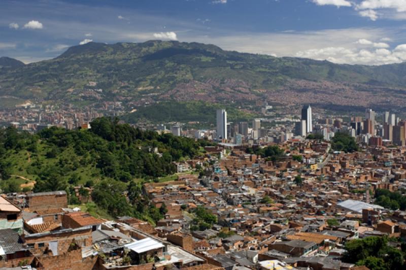 Panoramica de la Ciudad de Medellin, Antioquia, Co...