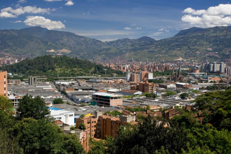 Panoramica de la Ciudad de Medellin, Antioquia, Co...