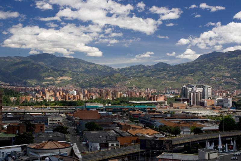 Panoramica de la Ciudad de Medellin, Antioquia, Co...