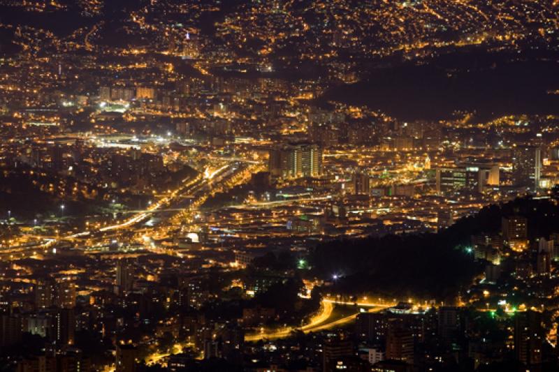 Panoramica de la Ciudad de Medellin, Antioquia, Co...