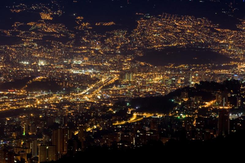 Panoramica de la Ciudad de Medellin, Antioquia, Co...