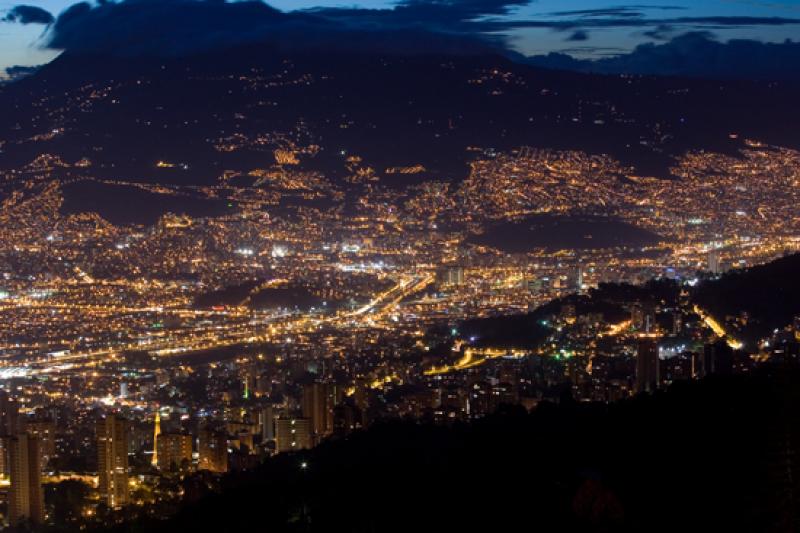 Panoramica de la Ciudad de Medellin, Antioquia, Co...