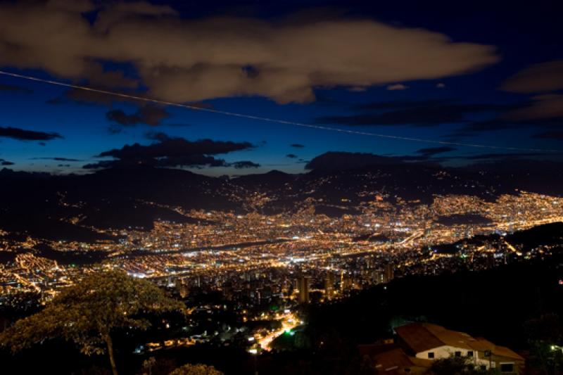 Panoramica de la Ciudad de Medellin, Antioquia, Co...