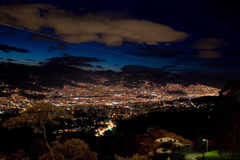 Panoramica de la Ciudad de Medellin, Antioquia, Co...