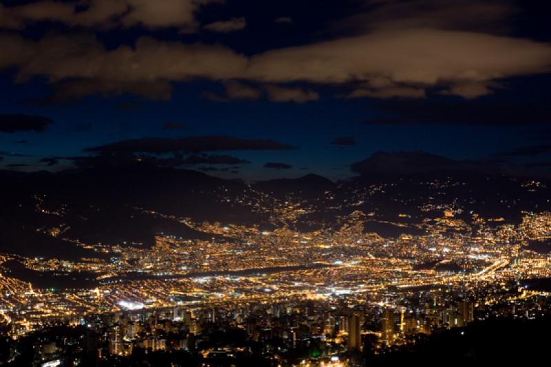 Panoramica de la Ciudad de Medellin, Antioquia, Co...