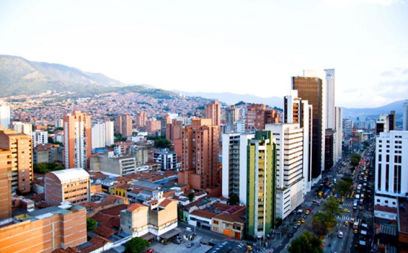 Panoramica de la Ciudad de Medellin, Antioquia, Co...