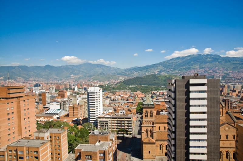 Panoramica de la Ciudad de Medellin, Antioquia, Co...