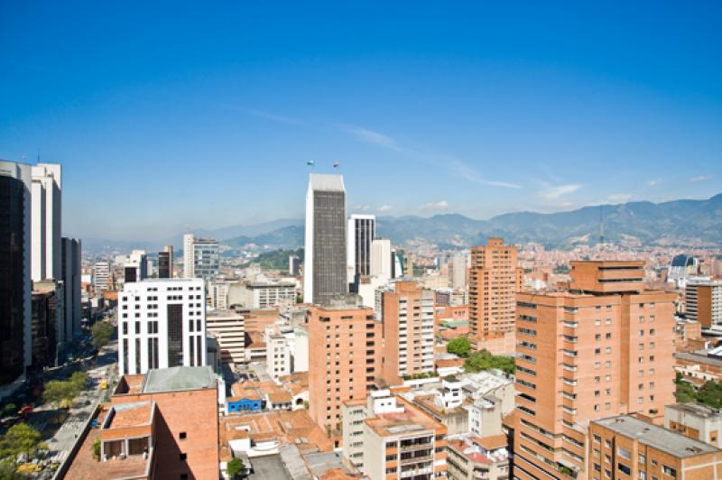 Panoramica de la Ciudad de Medellin, Antioquia, Co...