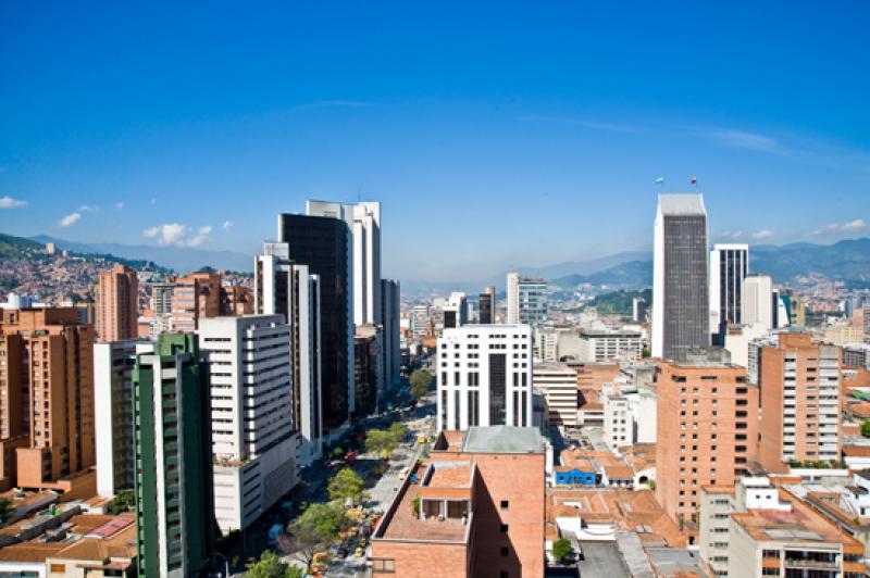 Panoramica de la Ciudad de Medellin, Antioquia, Co...