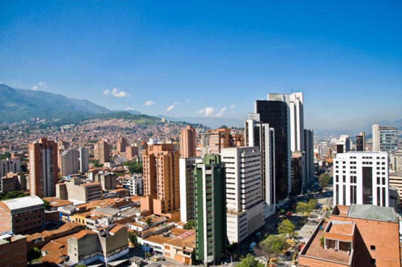 Panoramica de la Ciudad de Medellin, Antioquia, Co...