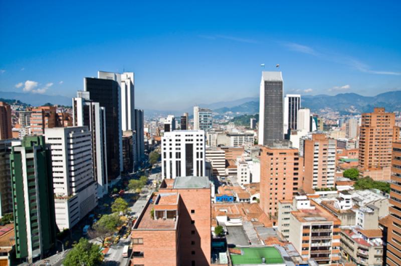 Panoramica de la Ciudad de Medellin, Antioquia, Co...