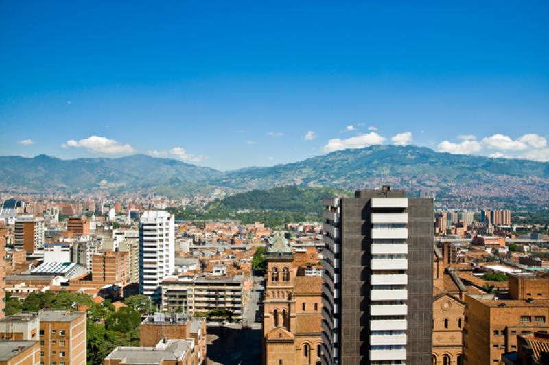 Panoramica de la Ciudad de Medellin, Antioquia, Co...