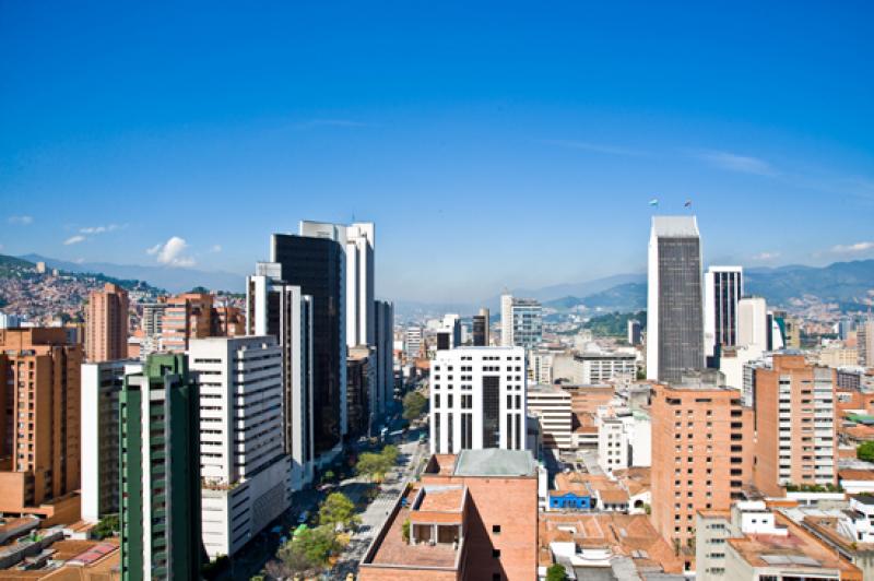 Panoramica de la Ciudad de Medellin, Antioquia, Co...