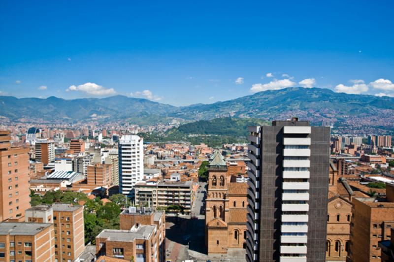 Panoramica de la Ciudad de Medellin, Antioquia, Co...