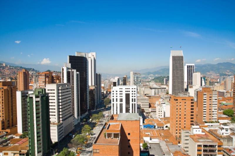 Panoramica de la Ciudad de Medellin, Antioquia, Co...