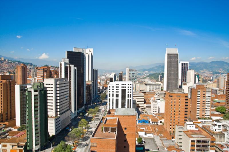 Panoramica de la Ciudad de Medellin, Antioquia, Co...