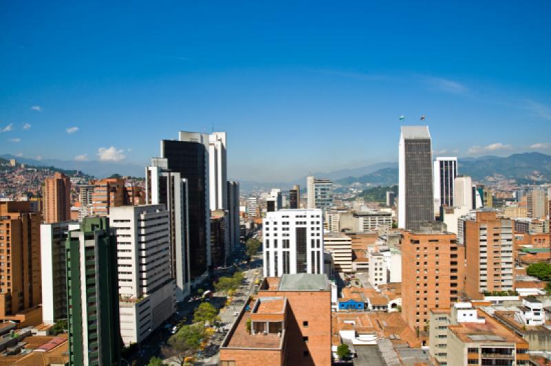 Panoramica de la Ciudad de Medellin, Antioquia, Co...