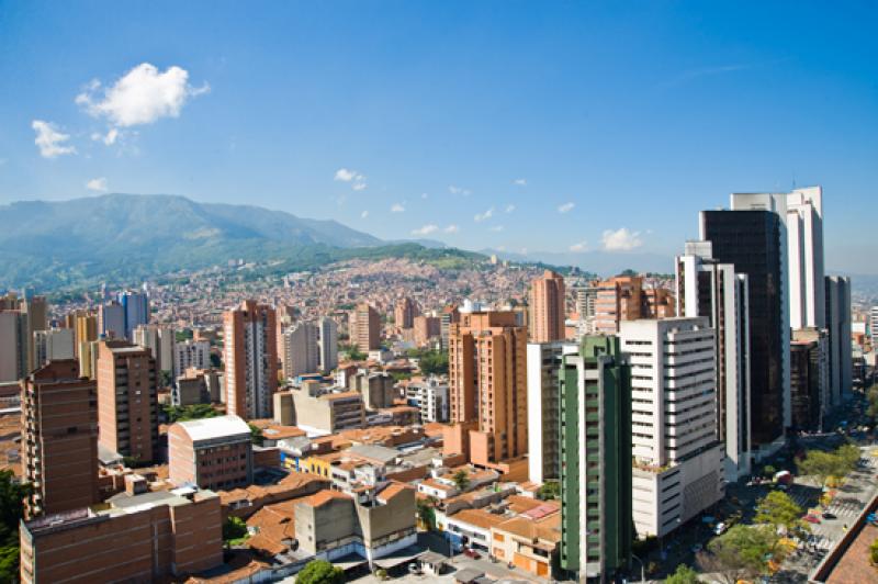 Panoramica de la Ciudad de Medellin, Antioquia, Co...