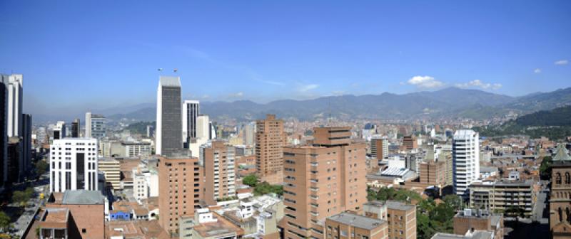 Panoramica de la Ciudad de Medellin, Antioquia, Co...