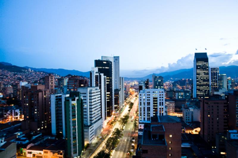 Panoramica de la Ciudad de Medellin, Antioquia, Co...