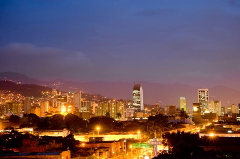 Panoramica de la Ciudad de Medellin, Antioquia, Co...