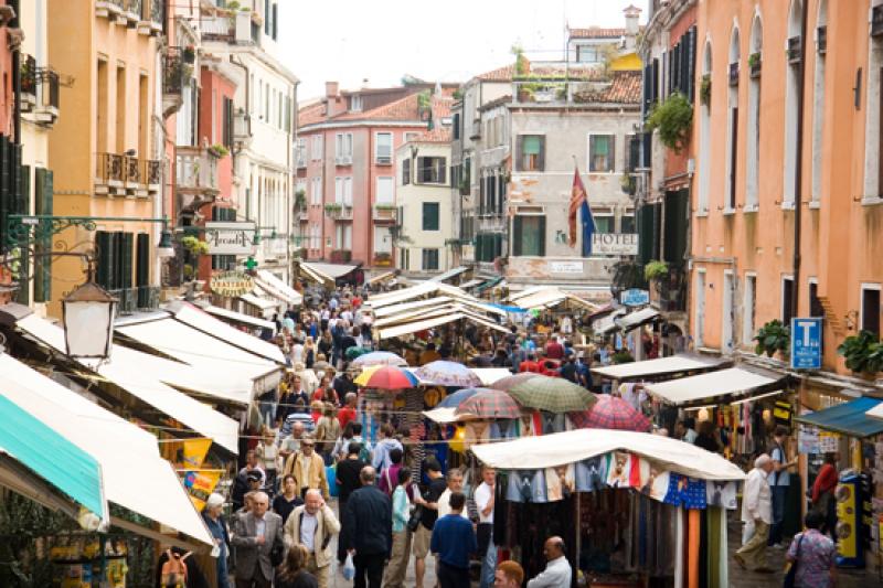 Mercados en Venecia, Veneto, Italia, Europa Occide...