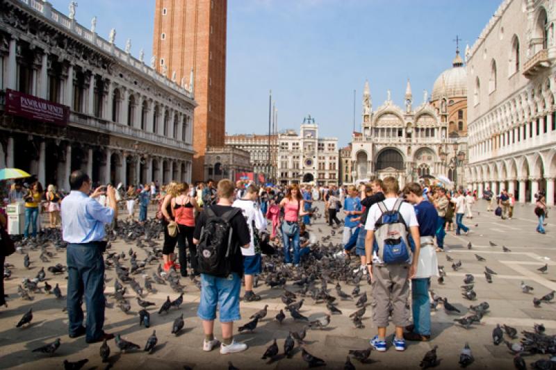 Plaza de San Marcos, Venecia, Veneto, Italia, Euro...