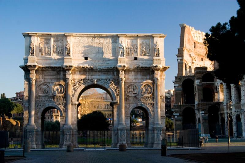 Arco de Severo Septimo, Roma, Lacio, Italia, Europ...