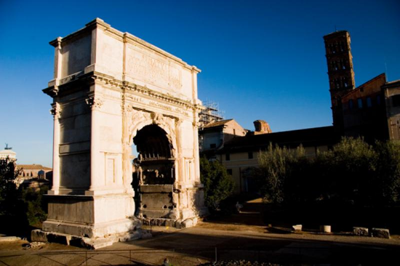 Arco de Tito, Roma, Lacio, Italia, Europa Occident...