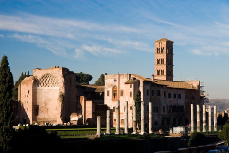 Templo de Venus y Roma, Roma, Lacio, Italia, Europ...