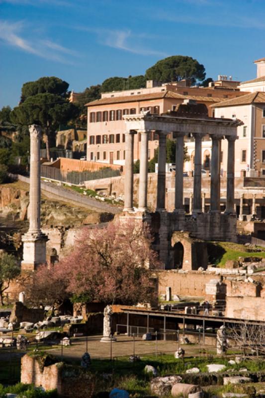 Templo de Saturno, Roma, Lacio, Italia, Europa Occ...