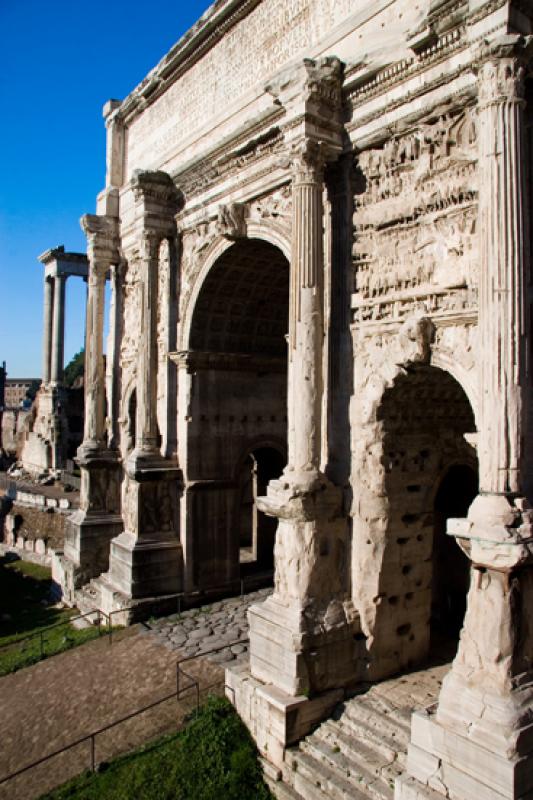 Arco de Severo Septimo, Roma, Lacio, Italia, Europ...