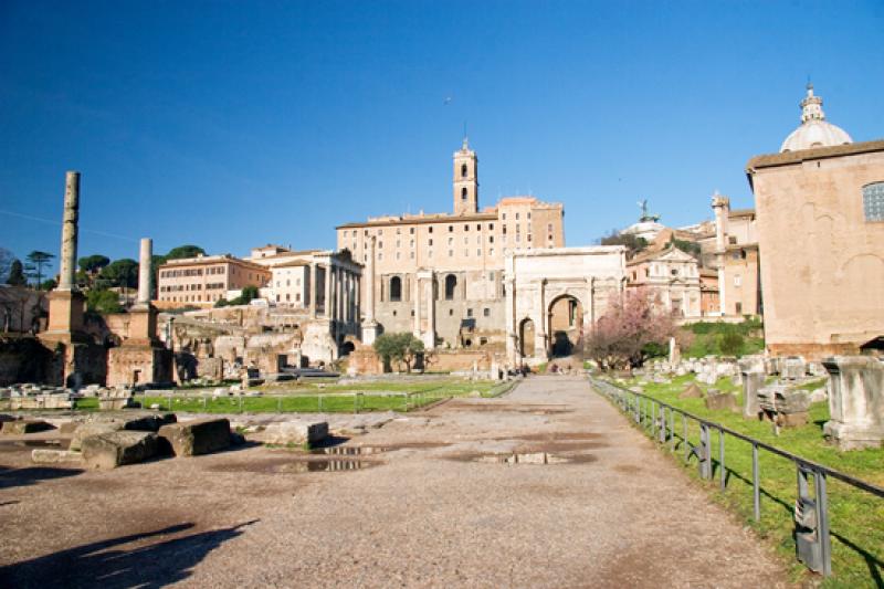 Foro Romano, Roma, Lacio, Italia, Europa Occidenta...