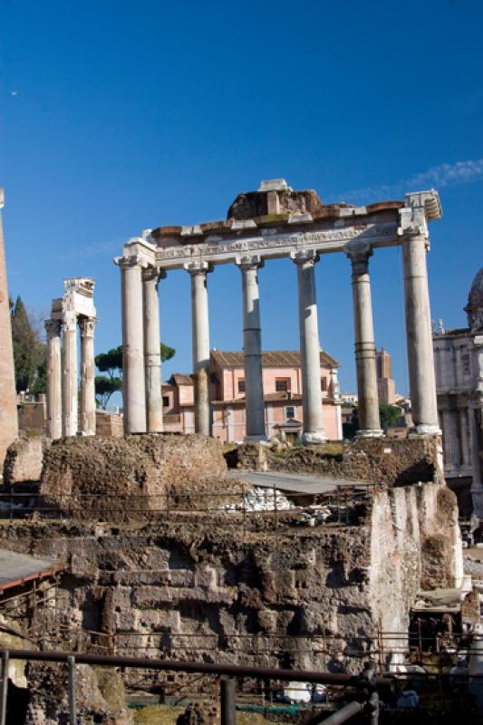 Templo de Saturno, Roma, Lacio, Italia, Europa Occ...