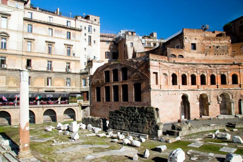 Mercado de Trajano, Roma, Lacio, Italia, Europa Oc...