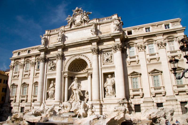 Fuente de Trevi, Roma, Lacio, Italia, Europa Occid...