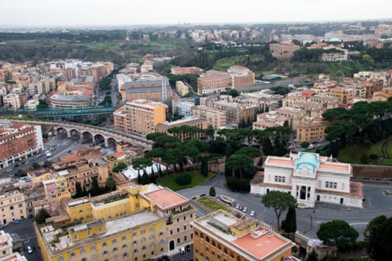 Panoramica de la Ciudad del Vaticano, Roma, Lacio,...