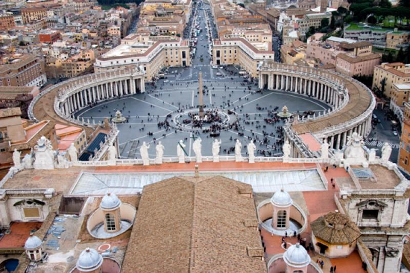 Plaza de San Pedro, Ciudad del Vaticano, Roma, Lac...