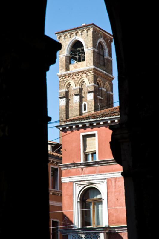 Campanario en Venecia, Veneto, Italia, Europa Occi...